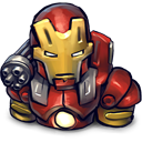 Red Chin Iron Man icon